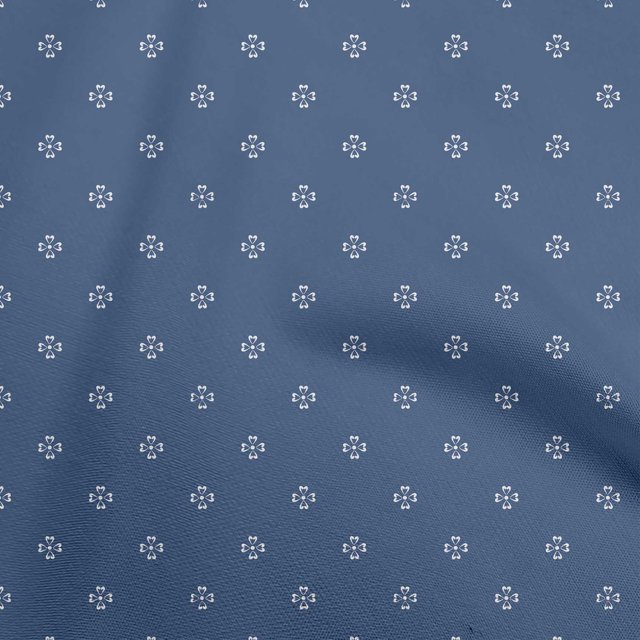 oneOone Velvet Blue Fabric Asian Floral Block Craft Projects Decor Fabric Printed By The Yard 58 Inch Wide