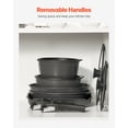 thumbnail image 3 of VEVOR 17 Piece Pots and Pans Set Granite Nonstick Kitchen Cookware Induction Black, 3 of 9