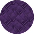 thumbnail image 1 of Ahgly Tapis Rond Lavable en Machine Intérieur Transitionnel Violet Profond, 7 Pieds Rond, 1 of 1