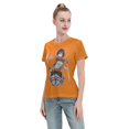 thumbnail image 4 of Women's Basic Short Sleeve T-Shirt Attacking Giant Mikasa Ackerman, 4 of 6