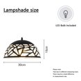 thumbnail image 2 of Hanging Lamps Dining Room Metal Black White Pendant Light Ceiling Light Plug In, 2 of 4