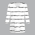 thumbnail image 3 of T-shirt Imprimé Polyvalent pour Femme, Haut Décontracté à Col Rond, Tissu Imitation Rack Doux, Manches 3/4 Coupe Décontractée, Conçu pour un Port Quotidien Confortable Ou l'Allaitement, 3 of 8