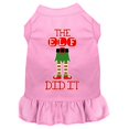 thumbnail image 1 of Mirage Pet 58-423 LPKXS The Elf Did It Screen Print Dog Dress, Light Pink - Extra Small, 1 of 1