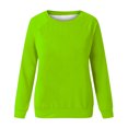 thumbnail image 4 of Pisexur Chandails en Molleton pour Femmes Couleur Unie Col Rond Chandail en Molleton Manches Longues Chandail Basique Chandails en Molleton Décontractés Amples Surdimensionnés pour Femmes Chandails en Molleton d'Automne, 4 of 4