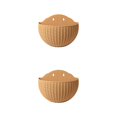 thumbnail image 3 of Youkk Easy To Install Double-layer Plastic Flowerpot For Walls Drainage Flower Pot khaki 2Set, 3 of 6