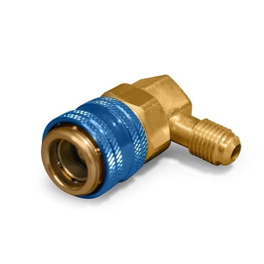 Duracool  R134a Low Side Quick Connect (non-adjustable)  1/4 Inch SAE M Flare Hose Attachment.