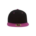thumbnail image 2 of Top Headwear Flat Bill Adjustable Snapback Cap - Black/Pink, 2 of 2