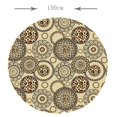 thumbnail image 4 of ziyahi Elastic Edged Waterproof Backed Fitted round Tablecloth round table Table Cover Tableclothes Style F 1.5m, 4 of 9