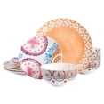 thumbnail image 1 of Tia Mowry 12 Piece Fine Ceramic Dinnerwware Set, Honey Gold, 1 of 7