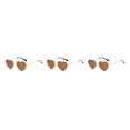 thumbnail image 3 of maskred PVC Heart-Shaped Glasses Non-Slide Silicone Nose Pads And Mulitple Colours For Chic Look Gold Metal tea color 3Set, 3 of 6