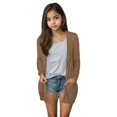 thumbnail image 1 of Cardigan Décontracté pour Petites Filles Café Taille 5-6T, 1 of 7