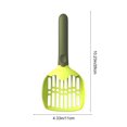thumbnail image 3 of Green Cat Litter Shovel With Fine Holes For Clumping Litter Hanging Design Green Color, 3 of 7