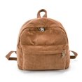 thumbnail image 1 of Women Corduroy Backpack Travel Rucksack Handbag School Bag, 1 of 3