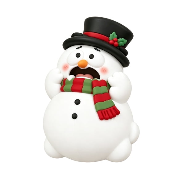 Christmas Door Protector, 3D Silicone Collision Pad with Cute Design, Self Adhesive Door Bumper Wall Protector for Holiday Decoration