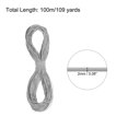 thumbnail image 2 of Uxcell Elastic Cord Heavy Stretch String Rope for Crafting DIY Sewing Hook Straps Camping Tie Down Strap Light Grey 2mm x 100m, 2 of 5