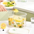 thumbnail image 4 of Distributeur de Boissons Réfrigéré avec Robinet - Récipient de Stockage de Boissons Étanche, Carafe Transparente pour Jus et, Blanc, JKODE, 4 of 8