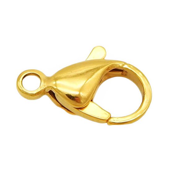 Thinson Fermoir Crochet pour Collier en Acier Inoxydable Bricolage Connecteur de Chaîne Fabrication de Bijoux Accessoires Artisanat Colliers Boucle 11 mm
