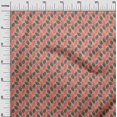 thumbnail image 2 of oneOone Polyester Lycra Fabric Leaves Block Print Fabric By Yard 56 Inch Wide, 2 of 4