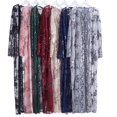 thumbnail image 3 of Women Embroidered Sequins Muslim Dress Abaya Islamic Jilbab Cardigan Long Robe, 3 of 8