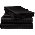 thumbnail image 3 of 400 Thread Count 100% Egyptian Cotton Sleeper Sofa Bed Sheet Set Stripe with 4 -PCS Fitted Straps, 3 of 5