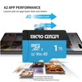 thumbnail image 4 of INLAND Micro Center Performance 1TB microSDXC Card A2 Micro SD Card UHS-I C10 U3 V30 A2 4K UHD Video Flash Memory Card with Adapter for Smartphones Tablets Drones and Action Cameras (1TB), 4 of 5