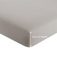 thumbnail image 2 of Marina Decoration 600 Thread Count Ultra Soft Deep Pocket Hotel Standard Solid Bedding Long Staple Percale Cotton All Season Sheet Set with Pillowcase, 2 of 7