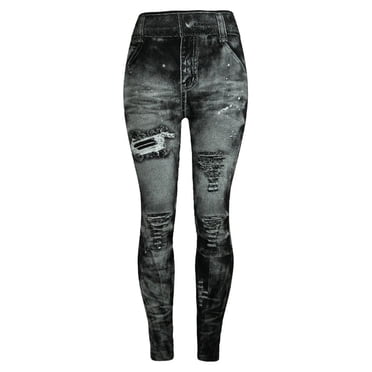 TIMIFIS Leggings pour Femmes Leggings d'Entraînement pour Femmes Jeans pour Femmes Bas Pantalons Colorés Effet Rehausseur de Hanches Super Amincissant Pantalons Neuf Minutes