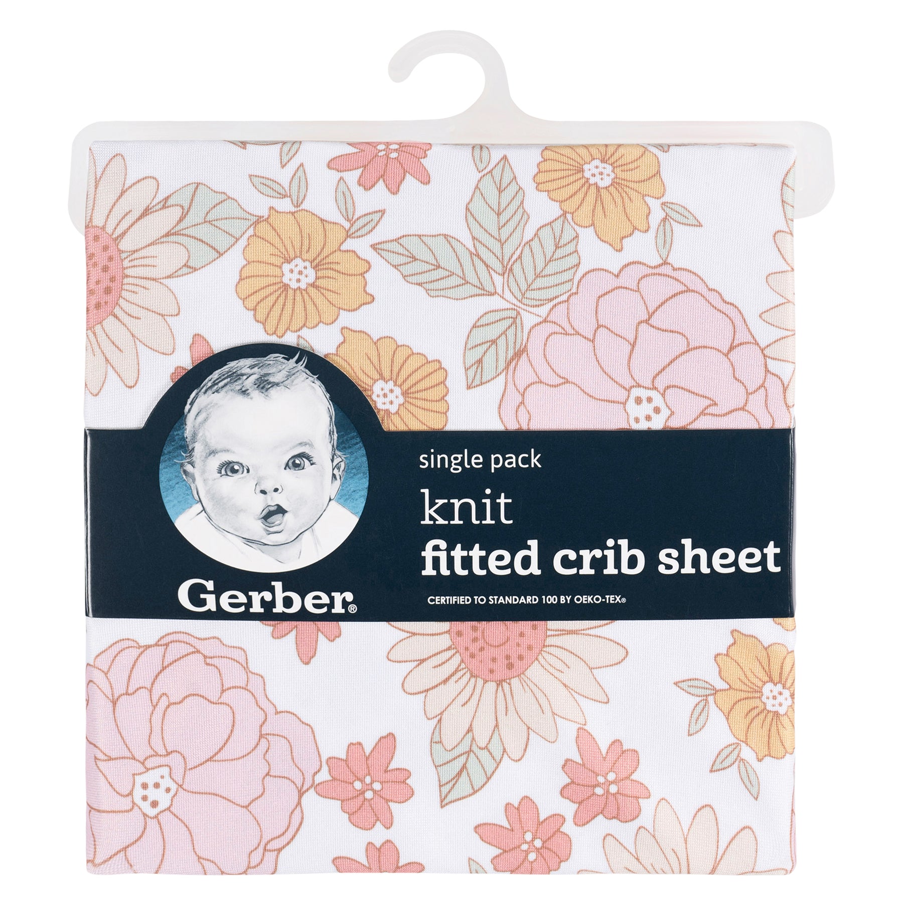 Gerber Infant Knit Crib Sheet Whales