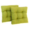 thumbnail image 1 of 19-inch Squared Spun Polyester Tufted Dining Chair Cushion (Set of Two), 1 of 2
