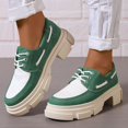 thumbnail image 2 of Dakaela Chaussures Oxford à Bout Golf à Lacets pour Femmes Plateforme Vintage Bout Rond Mocassins à Enfiler Mode Mary Jane, 2 of 6