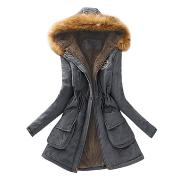 XZNGL Womens Winter Coats Long Winter Womens Warm Coat Hooded Jacket Slim Winter Outwear Coats Long Winter Coats for Women Womens Jackets Winter Womens Winter Jackets Winter Jackets for Women