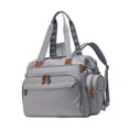 thumbnail image 3 of Xuanheng Diaper Bag Backpack Travel Bag Large Capacity Wear Resistant with Shoes Compartment Pacifier Case for Clothes Trip Essentials Gray, 3 of 8