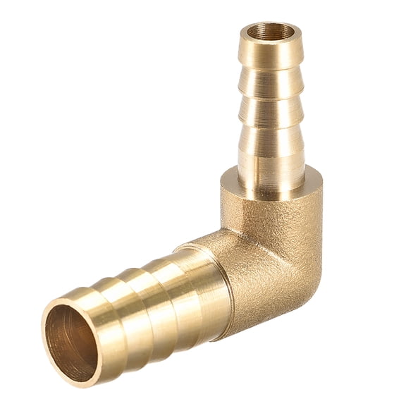 Unique Bargains 12mm à 8mm Raccord de Tuyau en Laiton Raccord de Tuyau de Coude de 90 Degrés Raccord de Tuyau Adaptateur 1pcs