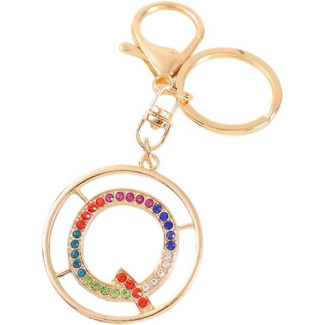 Letter Keychain,26 Letters A-Z Decorative Letter Keychain,Name Keychain for Women Girls Men Teenager Gift