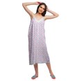 thumbnail image 1 of Moomaya Robe de Nuit Imprimée pour Femmes, Col en V, Bretelles Spaghetti, 1 of 6