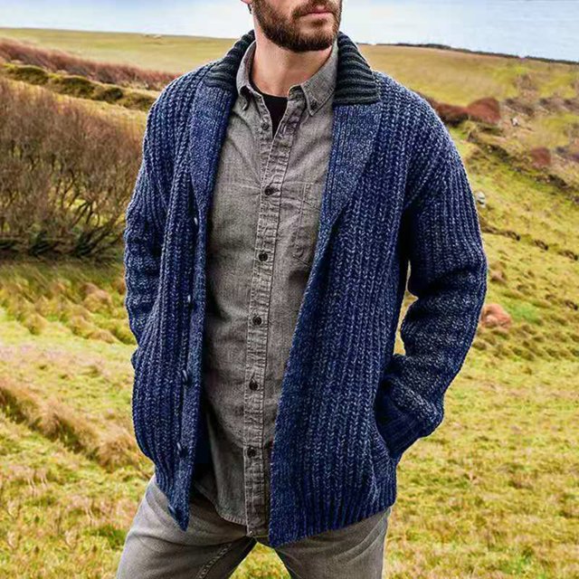 Manteau à Imprimé Géométrique Style Ethnique Automne Mode pour Hommes