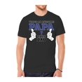 thumbnail image 1 of Mens "Who's An Awesome Papa" Short-Sleeve T-Shirts - Slate - Large, 1 of 1