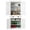 White, variant on Giantex Kitchen Pantry Cabinet, Freestanding Adjustable Cabinet w/Doors for Dining Room, Living Room or Bedroom, Black