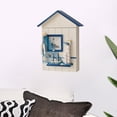 thumbnail image 4 of Fesfesfes Clearance Decorative Wall-Mounted Key Organizer Cabinet with Seabird Sea Tower Design Entryway Organizer for Home, Office, Dorm Keys, 4 of 5