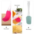 thumbnail image 3 of 3pcs Long Handle Silicone Scraper Cream Spatula Baking Gadget Baking Supplies Kitchen Utensil for Home Bakery (Random Color), 3 of 9