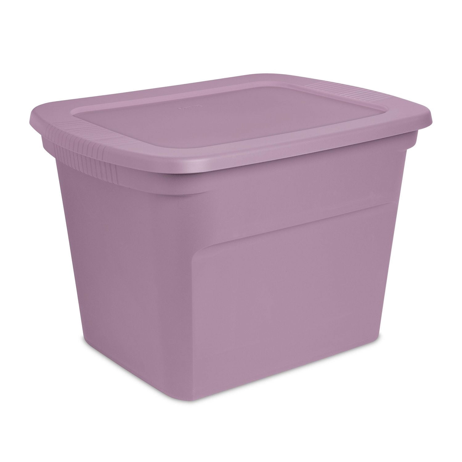 Sterilite Bac de rangement en plastique de 68 L avec couvercle à pression, empilable - violet