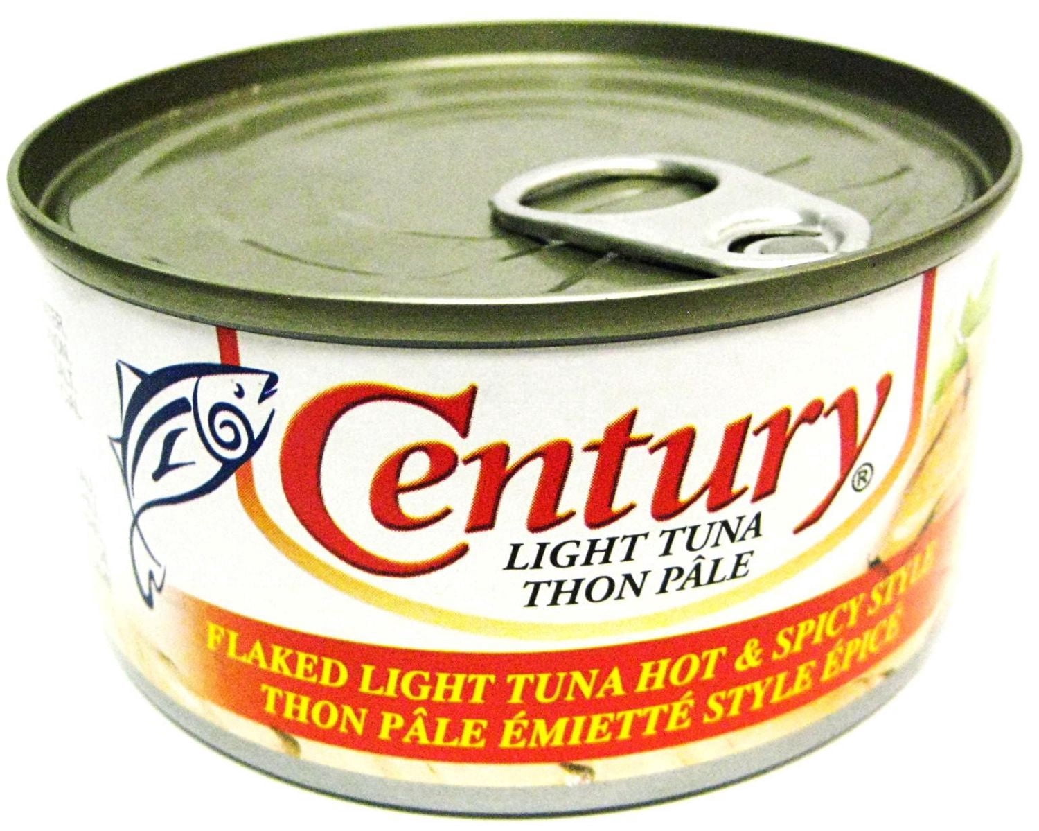 Thon pâle émietté Century, piquant et épicé, 180 g par boîte