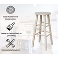 thumbnail image 4 of International Concepts Tabouret de Bar en Bois à Dessus Rond de 30 Pouces Non Fini, 4 of 6