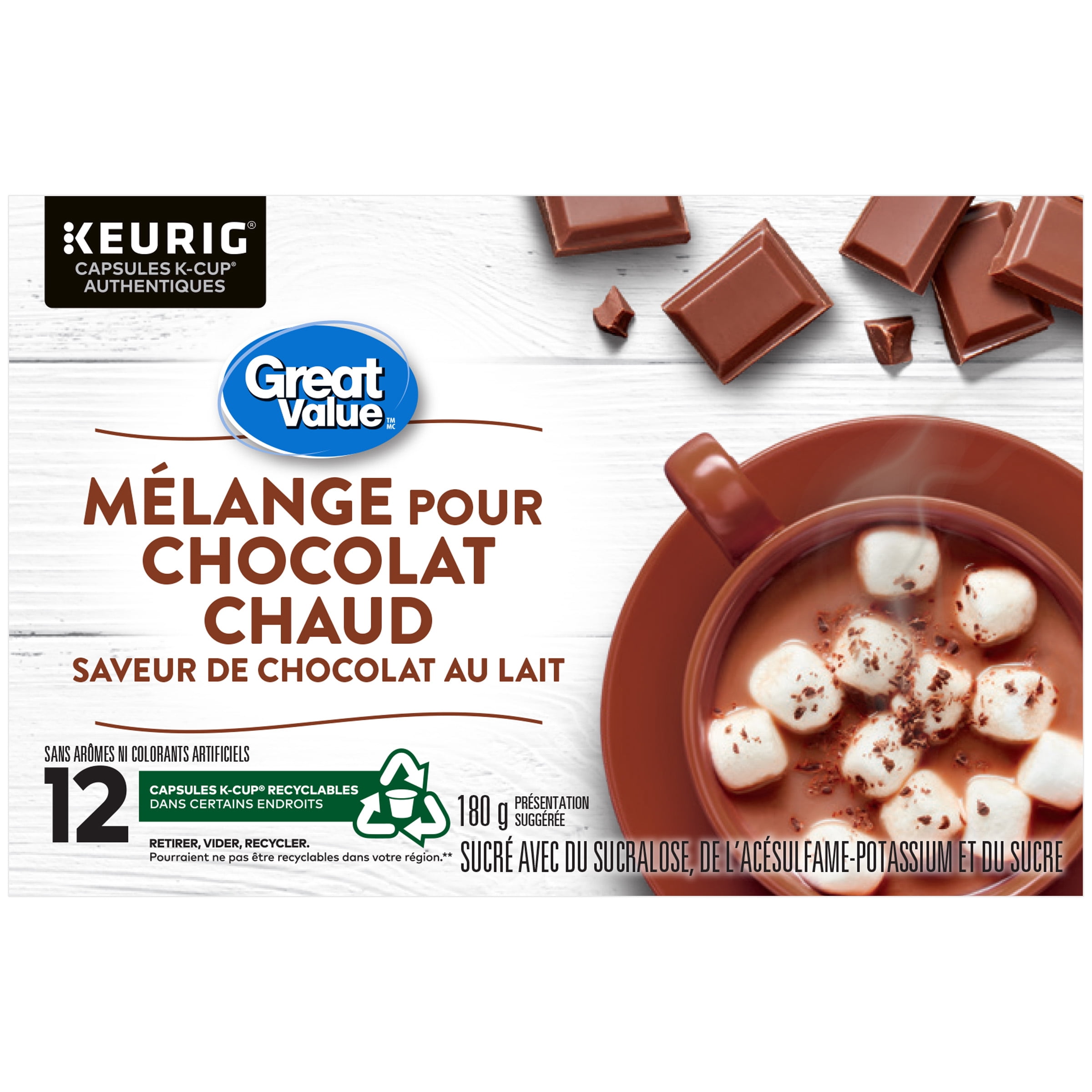 Great Value Milk Chocolate Flavoured Hot Cocoa Mix - Walmart.ca