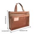 thumbnail image 2 of Fridja Sales！ Get Organized with Our Extra Large A3 Art Bag - The Mesh Zipper Case for All Your Needs Transparent Mesh Zipper Pouch for Easy Organization and Storage, 2 of 2