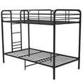 thumbnail image 4 of Mainstays Metal Frame Bunk Bed Space-Saving, Twin-over-Twin, Black Color, 4 of 8