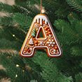 thumbnail image 1 of 26 Alphabet Ornaments For Christmas Tree Candy Cane Initial Letter M Pendant With Berries Pattern Mini Hanging Decorations For Party DIY Holiday Kitchen Towels Acrylic Snowflake Beads Easter, 1 of 3