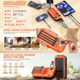 thumbnail image 2 of Shengyu Solar Power Bank With Hand-Cranked Generator And Multiple Protections Which Intelligently Charging orange, 2 of 6