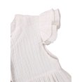 thumbnail image 3 of Gupgi Girls  Fly Sleeve Dress Solid Color Round Collar Single-breasted Dresses, 3 of 9