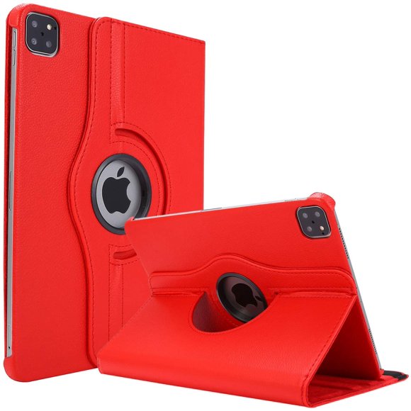 New iPad Pro 10.5/Air 3 2019 Leather Case,360 Degree Rotating Stand Smart Cover with Auto Sleep Wake for Apple iPad Pro 10.5/Air 3 2019 Tablet (Red)